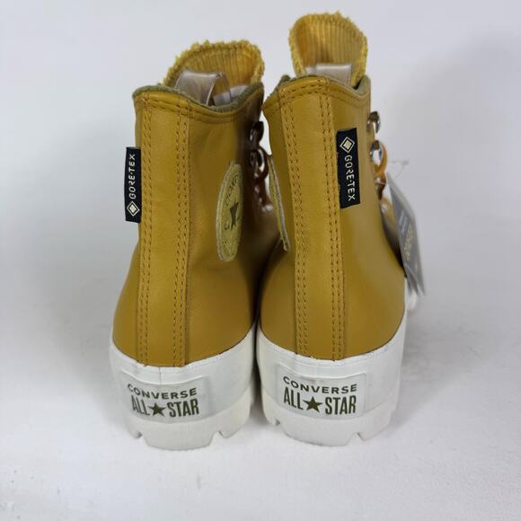 Converse Chuck Taylor All Star Boots Women's 9 Yellow Lace-Up High Top Shoes - Picture 7 of 11